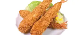 ダブルで大きなえびフライ